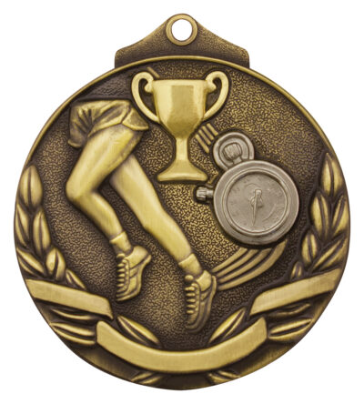 Track Two Tone Medal Gold