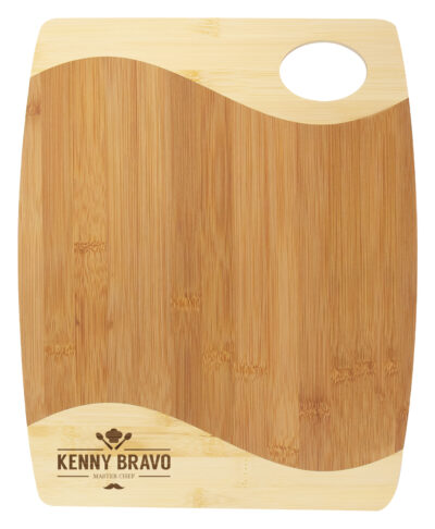 Bamboo Board Two Tone & Handle - Image 2