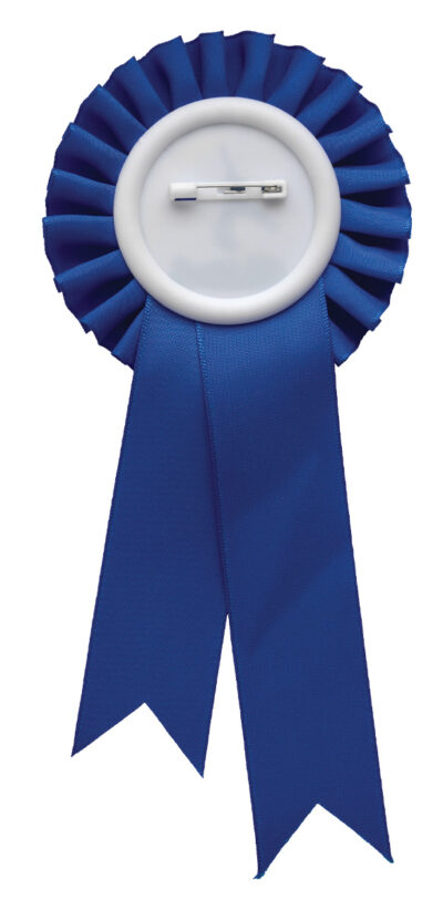 Blue Rosette w/ Clip 90 x 210mm - Image 3