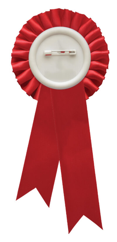 Red Rosette w/ Clip 90 x 210mm - Image 3