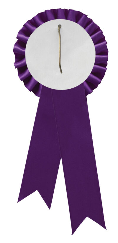 Purple Rosette w/ Hook 90 x 210mm - Image 3