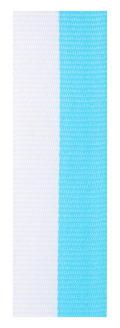 Light Blue / White V Neck Ribbon - Image 2
