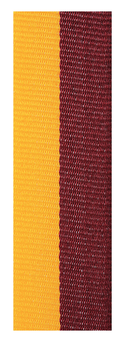 Maroon / Gold V Neck Ribbon - Image 2