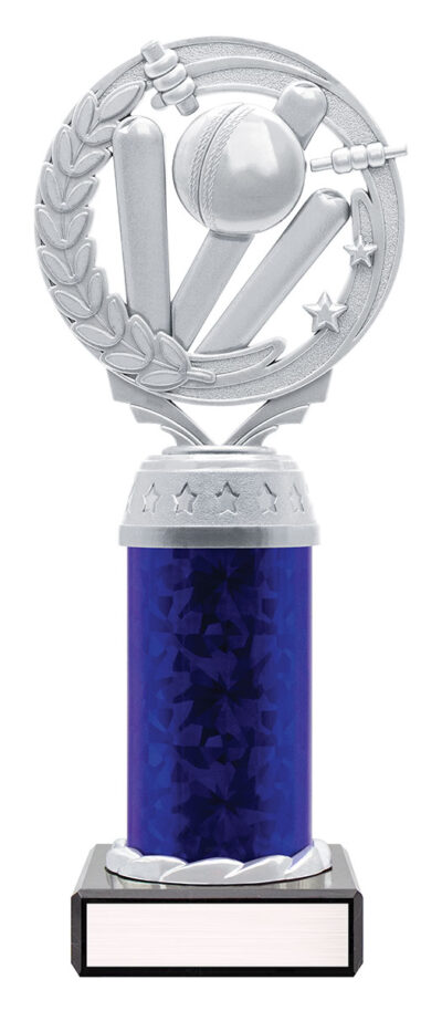Silver / Blue Cricket Torch Series 210mm