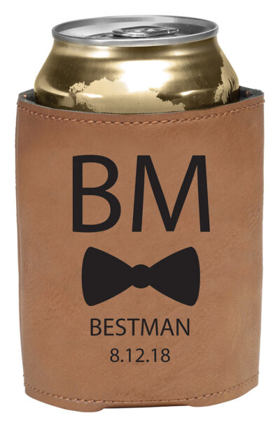 Initials & Bowtie Beverage Holder