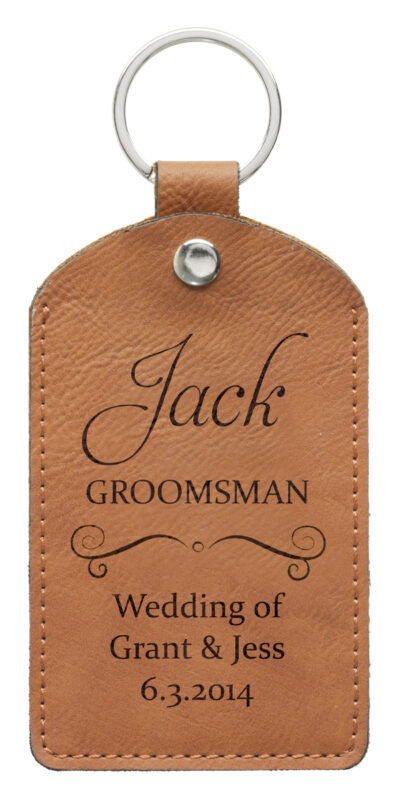 Leatherette Tag Groom Party Member
