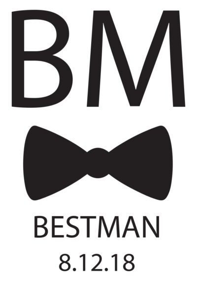 Initials & Bowtie Design