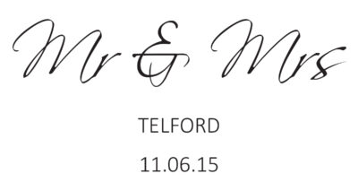 Classic Wedding Couple Design