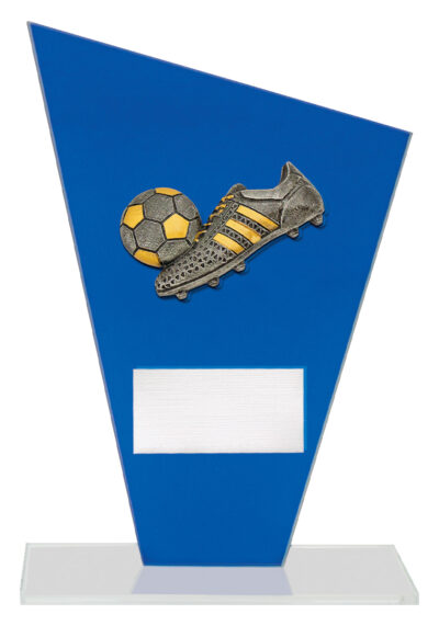 Cobalt Glass Football 190mm