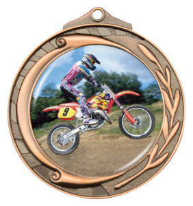 Wreath Medal Motocross Bronze - Trophies