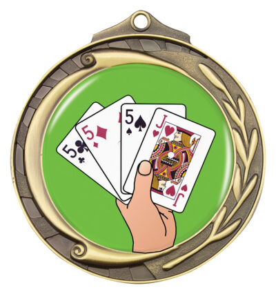 Wreath Medal Cards Gold